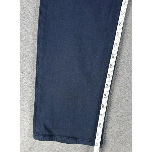 7 For All Mankind Pants Mens 34x32 Blue Slimmy Stretch Quiet Luxury Minimalist - Picture 5 of 11